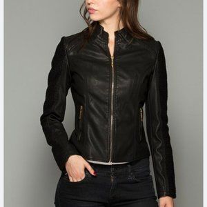 Coalition LA Black Leather Jacket